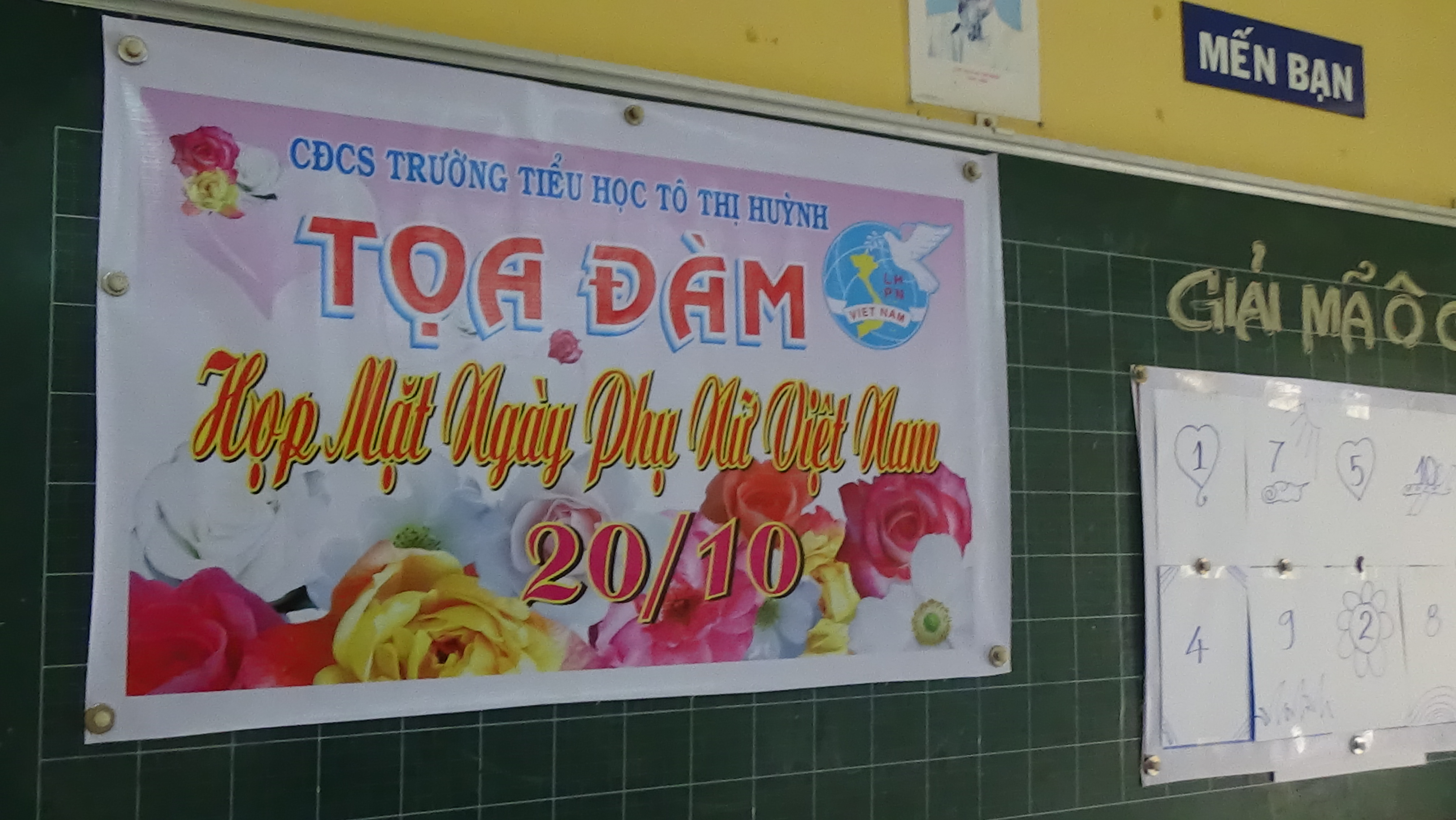 TRƯỜNG TH TÔ THỊ HUỲNH TỌA ĐÀM 20/10/2017